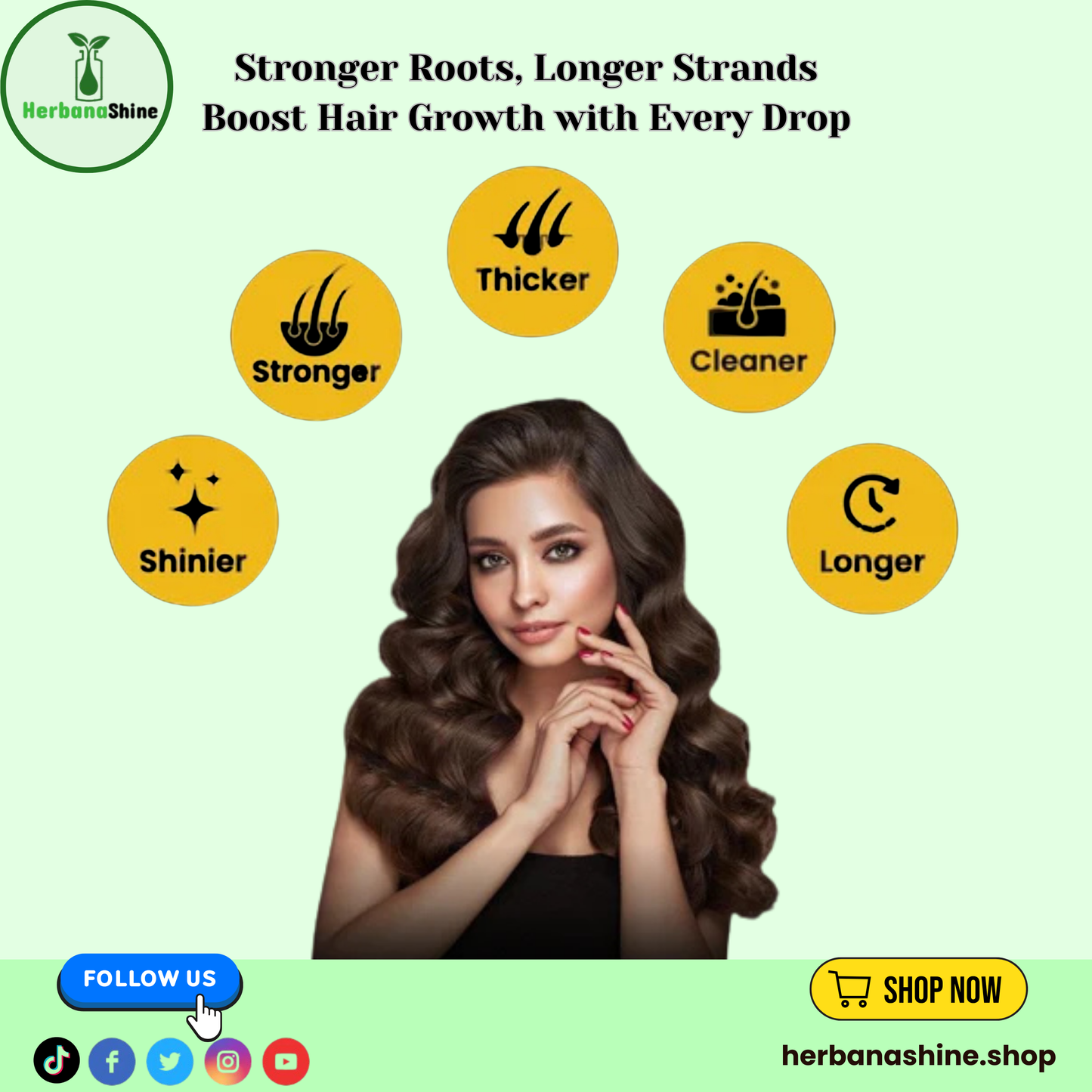 Herbana Shine Hair Oil - Your Ultimate Hair Care Solution, For Mans & Womans